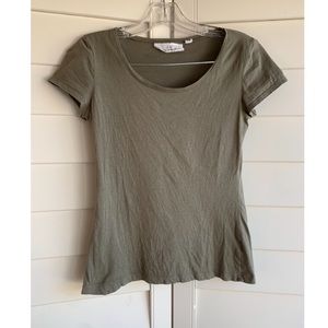 H&M Olive Green Tee XS